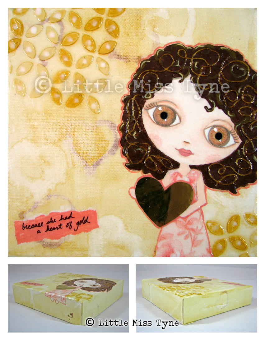 Little Miss Tyne Painting - She Had a Heart of Gold